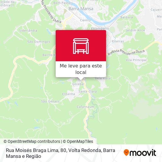 Rua Moisés Braga Lima, 80 mapa
