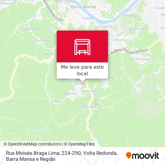 Rua Moisés Braga Lima, 224-290 mapa