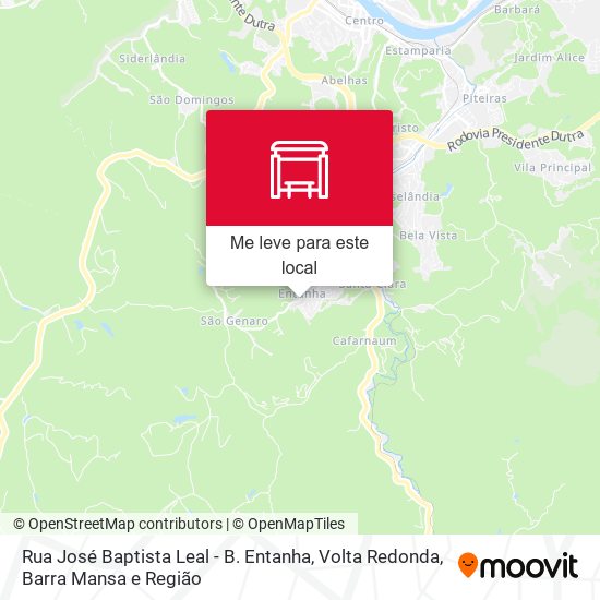 Rua José Baptista Leal - B. Entanha mapa