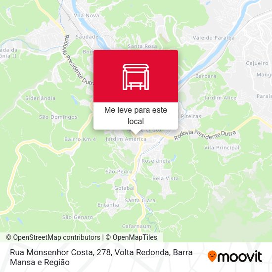 Rua Monsenhor Costa, 278 mapa