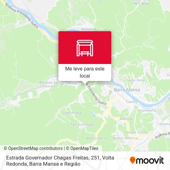 Estrada Governador Chagas Freitas, 251 mapa