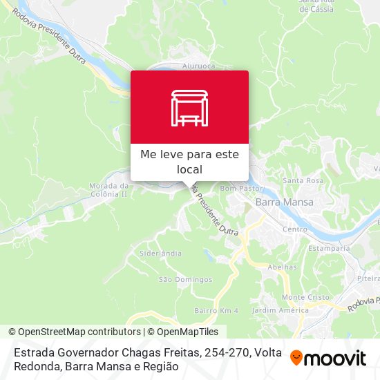 Estrada Governador Chagas Freitas, 254-270 mapa