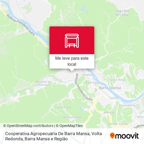 Cooperativa Agropecuária De Barra Mansa mapa