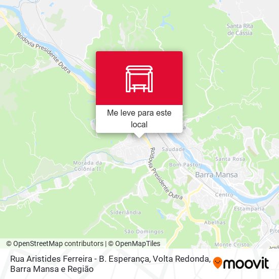 Rua Aristides Ferreira - B. Esperança mapa