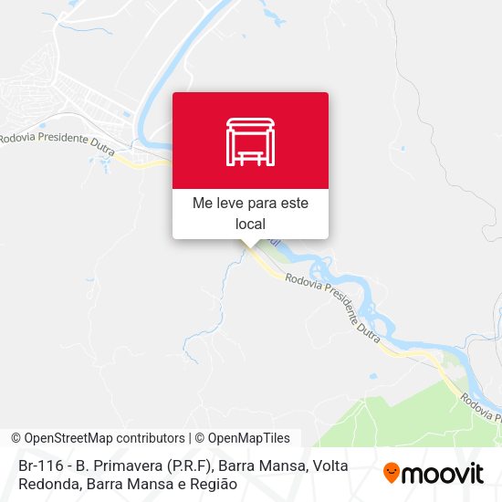 Br-116 - B. Primavera (P.R.F), Barra Mansa mapa