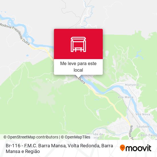 Br-116 - F.M.C. Barra Mansa mapa