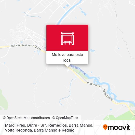 Marg. Pres. Dutra - Srª. Remédios, Barra Mansa mapa