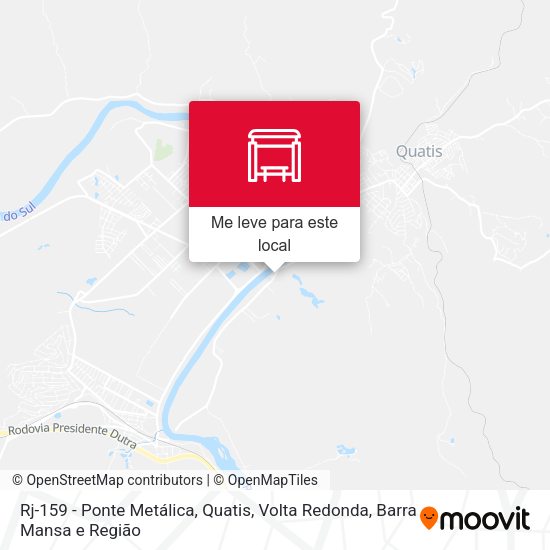 Rj-159 - Ponte Metálica, Quatis mapa