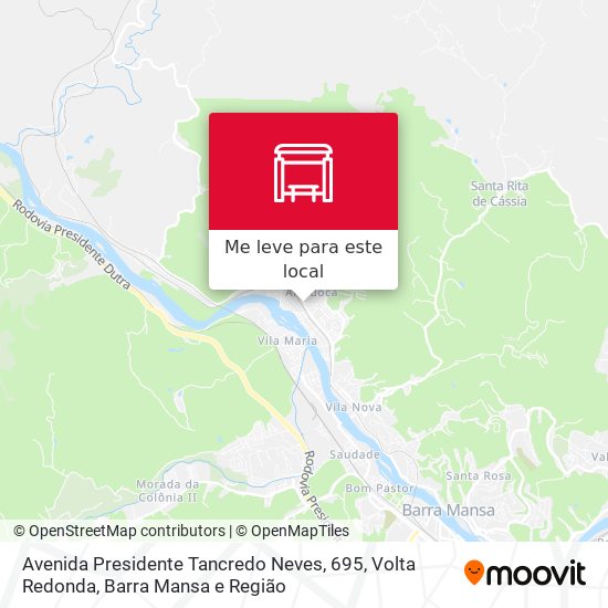 Avenida Presidente Tancredo Neves, 695 mapa