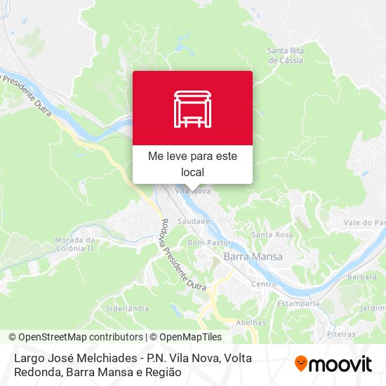 Largo José Melchiades - P.N. Vila Nova mapa