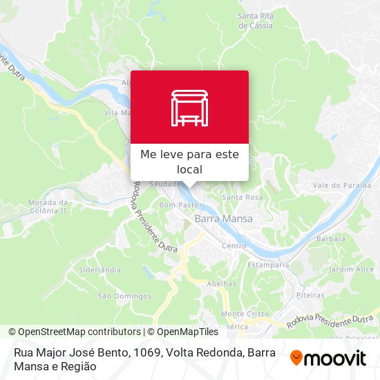 Rua Major José Bento, 1069 mapa