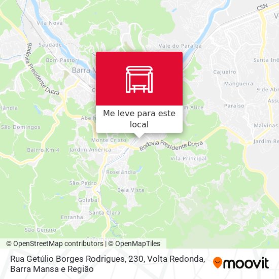 Rua Getúlio Borges Rodrigues, 230 mapa