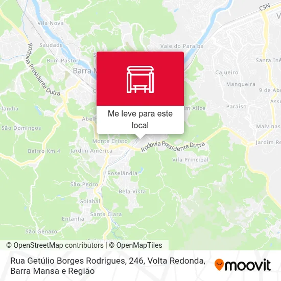 Rua Getúlio Borges Rodrigues, 246 mapa