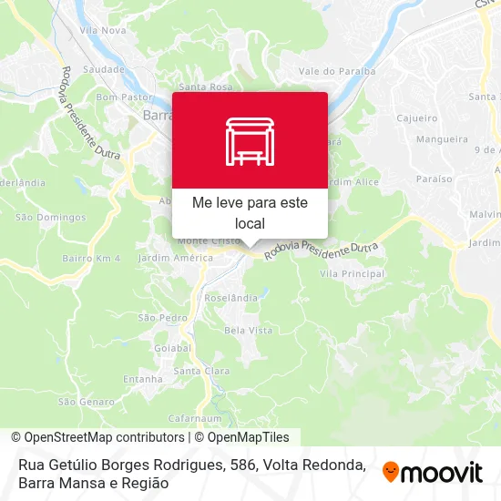 Rua Getúlio Borges Rodrigues, 586 mapa
