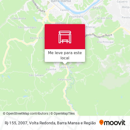 Rj-155, 2007 mapa