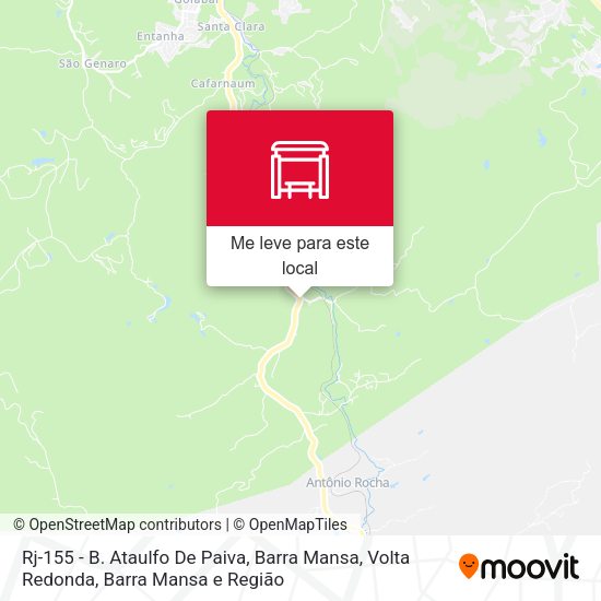 Rj-155 - B. Ataulfo De Paiva, Barra Mansa mapa