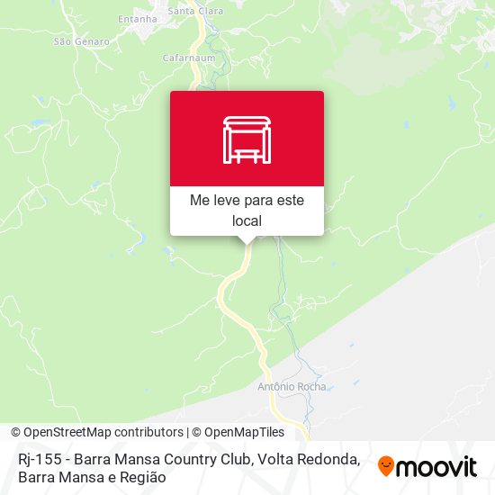 Rj-155 - Barra Mansa Country Club mapa