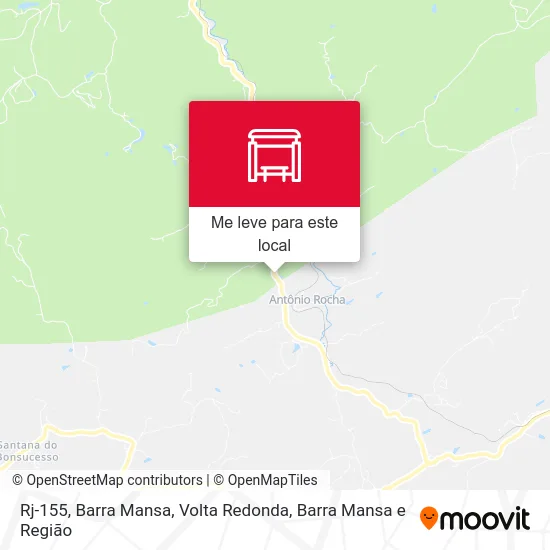 Rj-155, Barra Mansa mapa