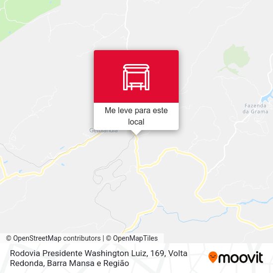 Rodovia Presidente Washington Luiz, 169 mapa