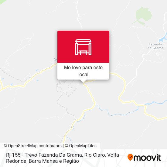 Rj-155 - Trevo Fazenda Da Grama, Rio Claro mapa