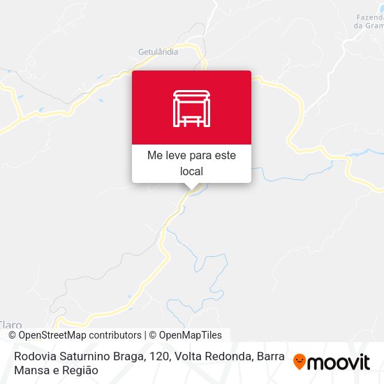 Rodovia Saturnino Braga, 120 mapa