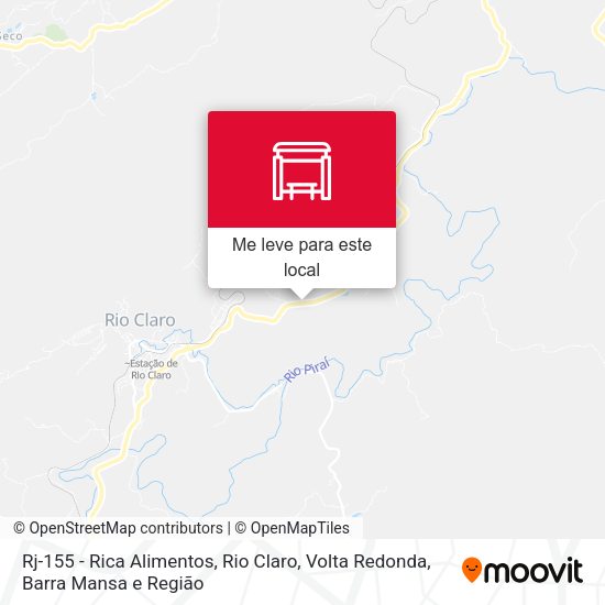 Rj-155 - Rica Alimentos, Rio Claro mapa