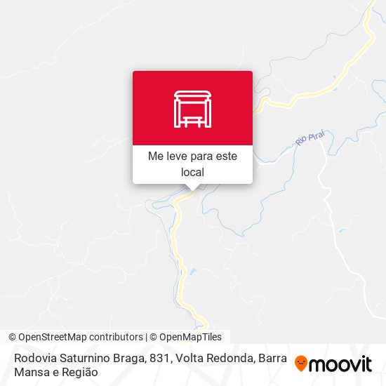 Rodovia Saturnino Braga, 831 mapa