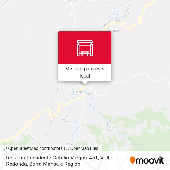 Rodovia Presidente Getulio Vargas, 451 mapa