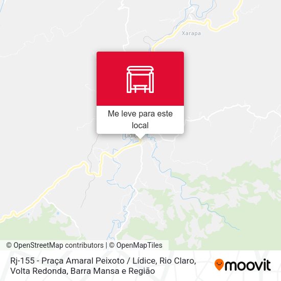 Rj-155 - Praça Amaral Peixoto / Lídice, Rio Claro mapa