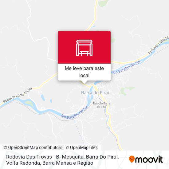 Rodovia Das Trovas - B. Mesquita, Barra Do Piraí mapa