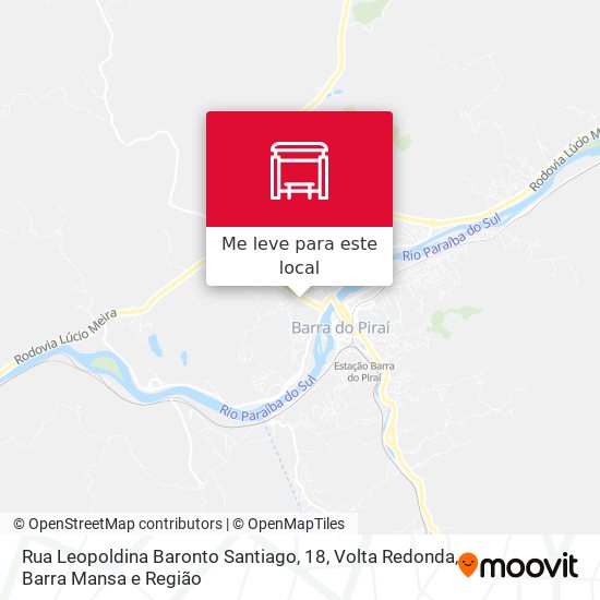 Rua Leopoldina Baronto Santiago, 18 mapa