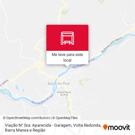 Viação N° Sra. Aparecida - Garagem mapa