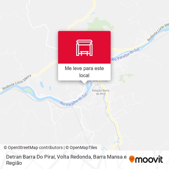 Detran Barra Do Piraí mapa