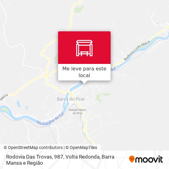 Rodovia Das Trovas, 987 mapa