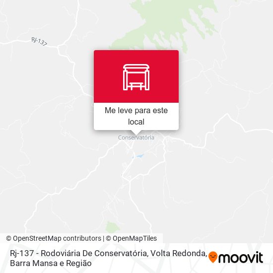 Rj-137 - Rodoviária De Conservatória mapa