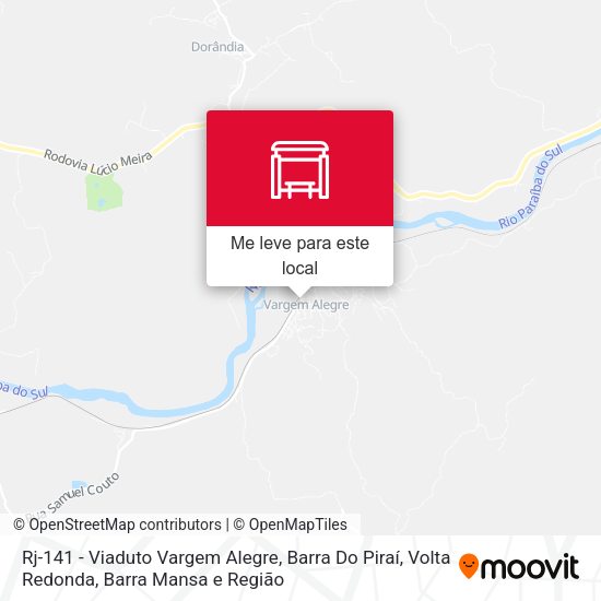 Rj-141 - Viaduto Vargem Alegre, Barra Do Piraí mapa