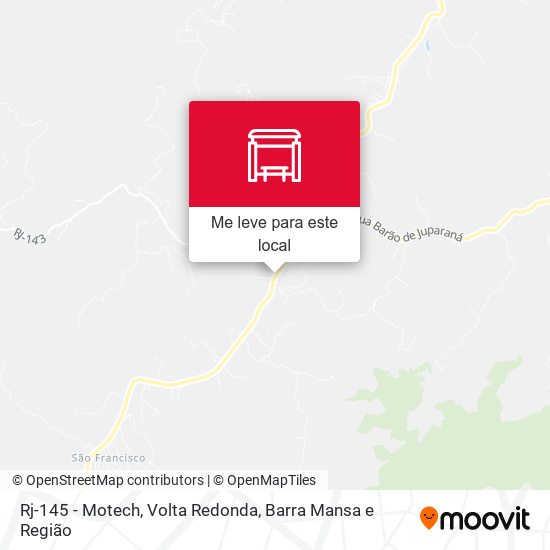 Rj-145 - Motech mapa