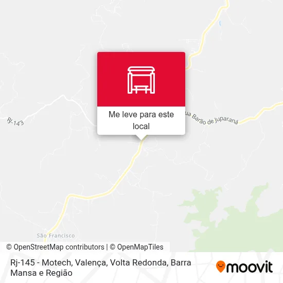 Rj-145 - Motech, Valença mapa
