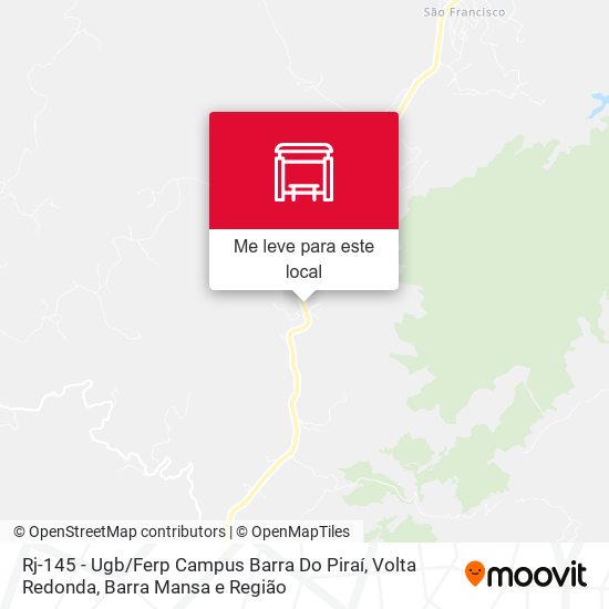 Rj-145 - Ugb / Ferp Campus Barra Do Piraí mapa