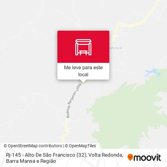 Rj-145 - Alto De São Francisco (32) mapa