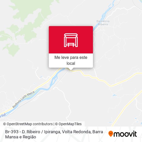 Br-393 - D. Ribeiro / Ipiranga mapa