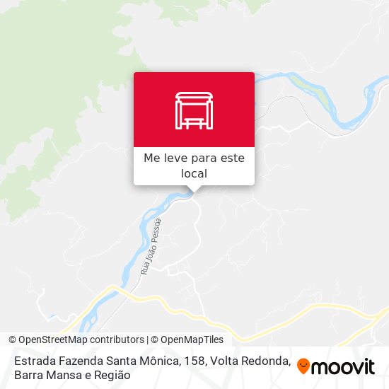 Estrada Fazenda Santa Mônica, 158 mapa