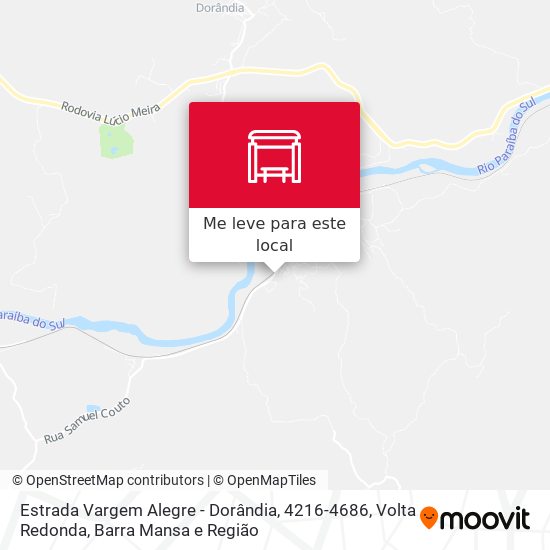 Estrada Vargem Alegre - Dorândia, 4216-4686 mapa