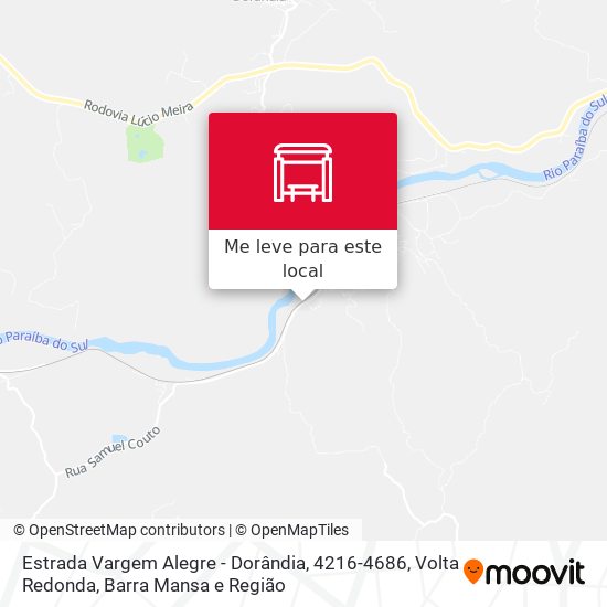 Estrada Vargem Alegre - Dorândia, 4216-4686 mapa
