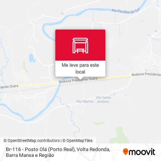 Br-116 - Posto Olá (Porto Real) mapa