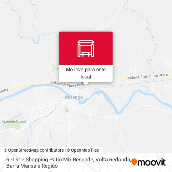 Rj-161 - Shopping Pátio Mix Resende mapa