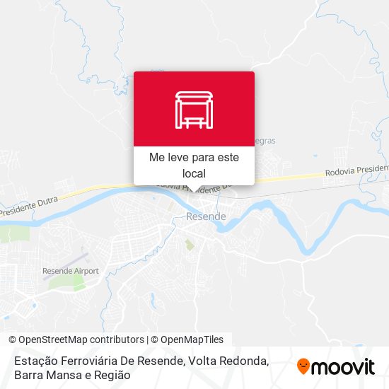 Estação Ferroviária De Resende mapa