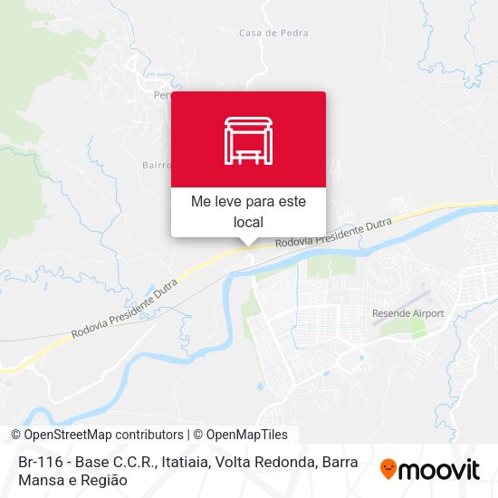 Br-116 - Base C.C.R., Itatiaia mapa