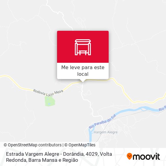 Estrada Vargem Alegre - Dorândia, 4029 mapa