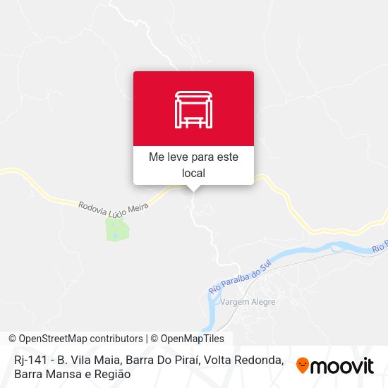 Rj-141 - B. Vila Maia, Barra Do Piraí mapa